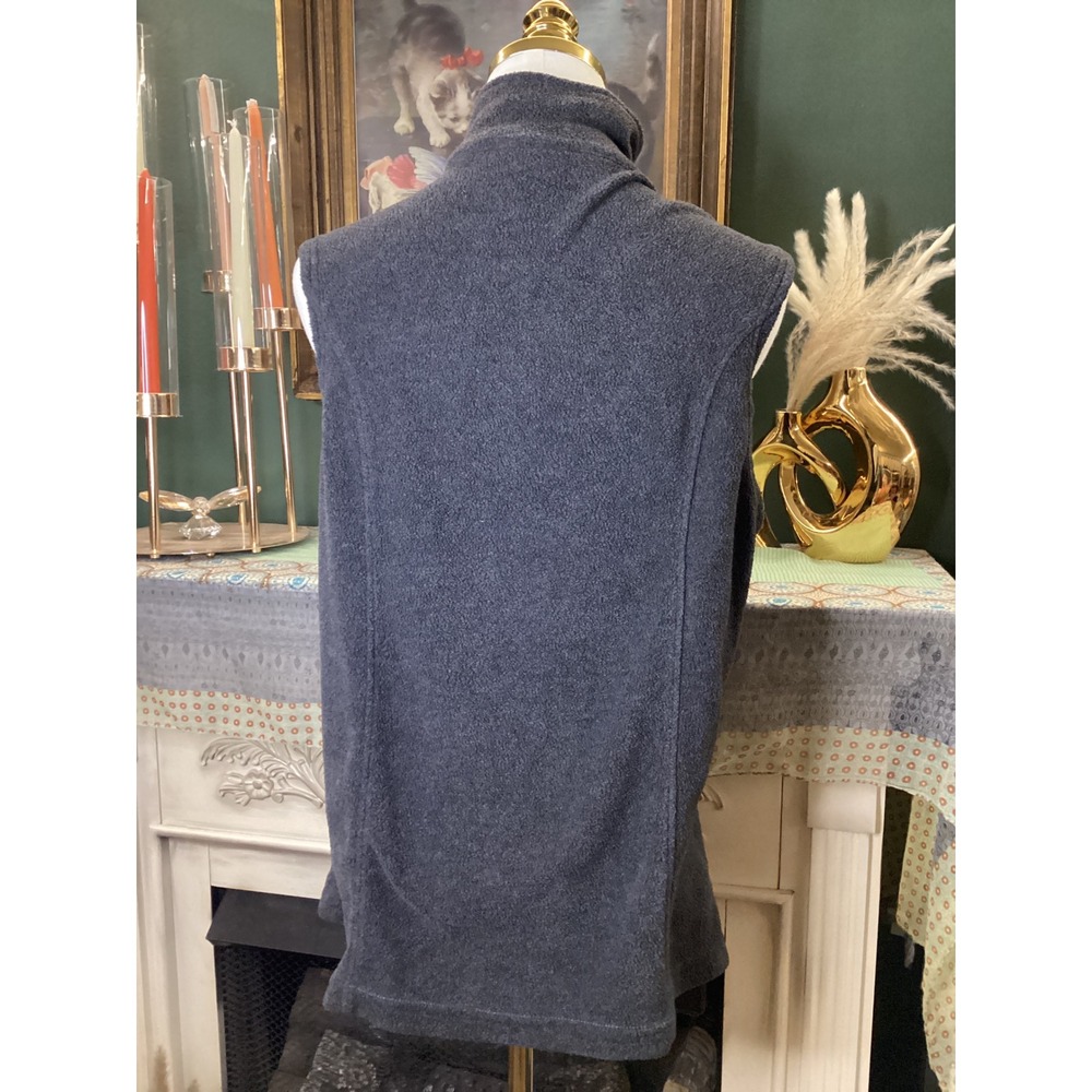Dunbrooke Green Bay Packers Fleece Vest Womens Large Gray Full Zip Mock Neck NFL - Picture 3 of 5